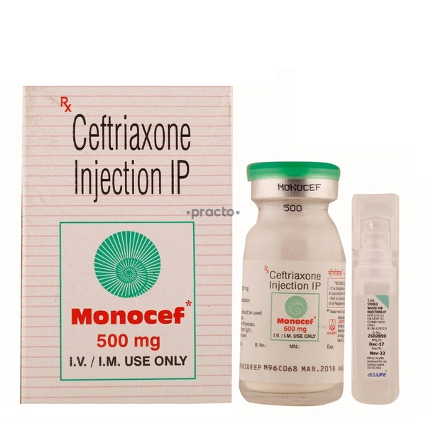 Monocef 500 Injection - 1 Vial
