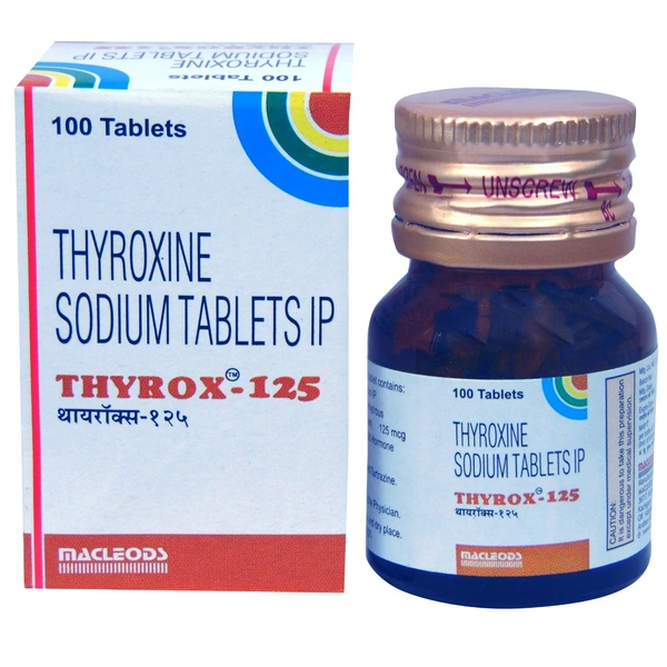 Thyrox 125 Tablet - 1 Bottle of 100 Tablets