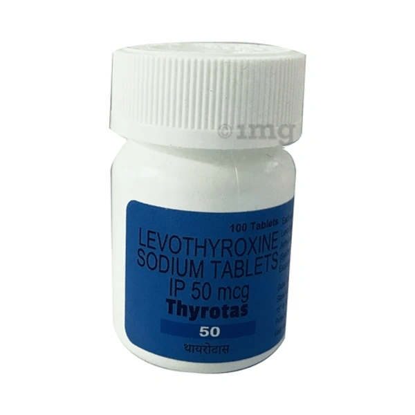Thyrotas 50 Tablet - 1 Bottle of 100 Tablets