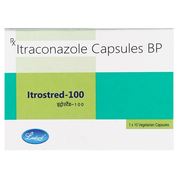 Itrostred 100 - 10 capsules in 1 strip