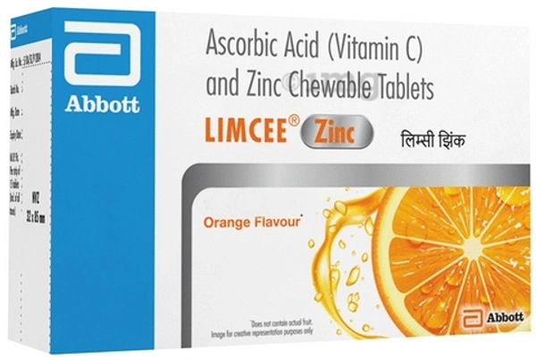 Limcee Tablet - Orange & Zinc, 1 Strip