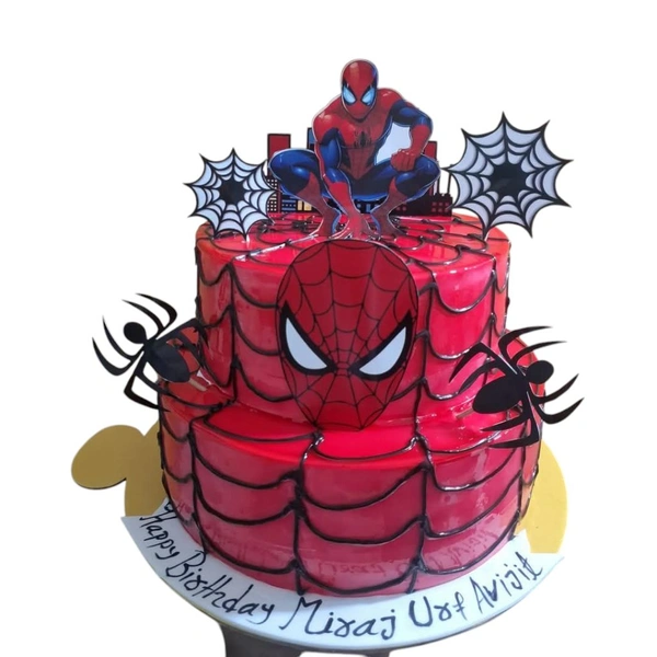 Spider Man Red Cake - 8.5 Kg