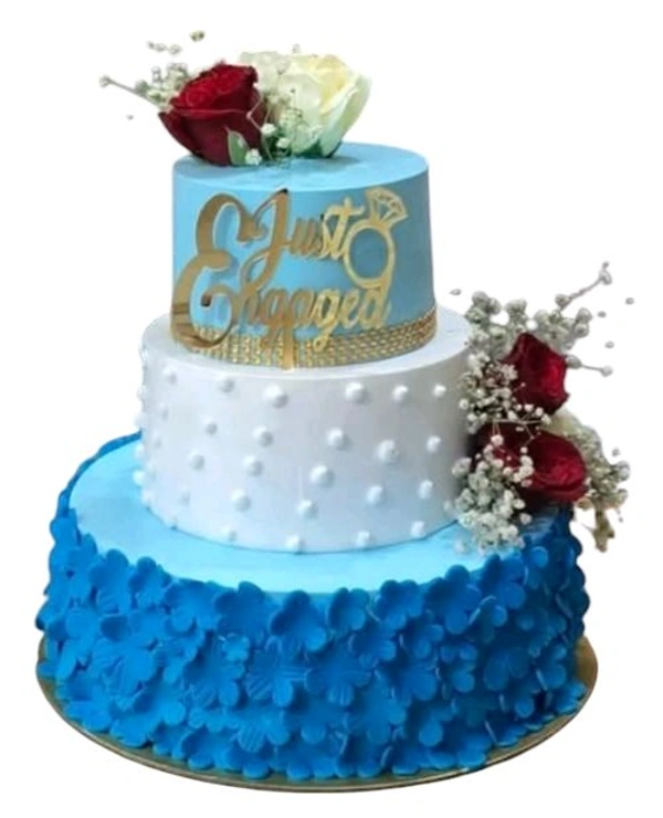 Floral Engagement Cake - 2.5 Kg