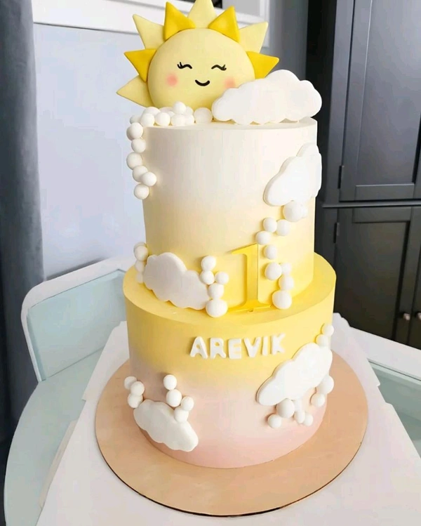 Sun Baby Shower Cake - 6.5 Kg