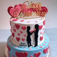 Anniversary Proposal Cake - 1 Kg