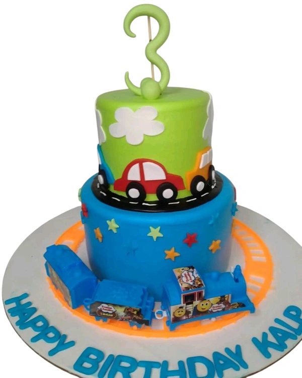 Car and Train Cake - 7 Kg