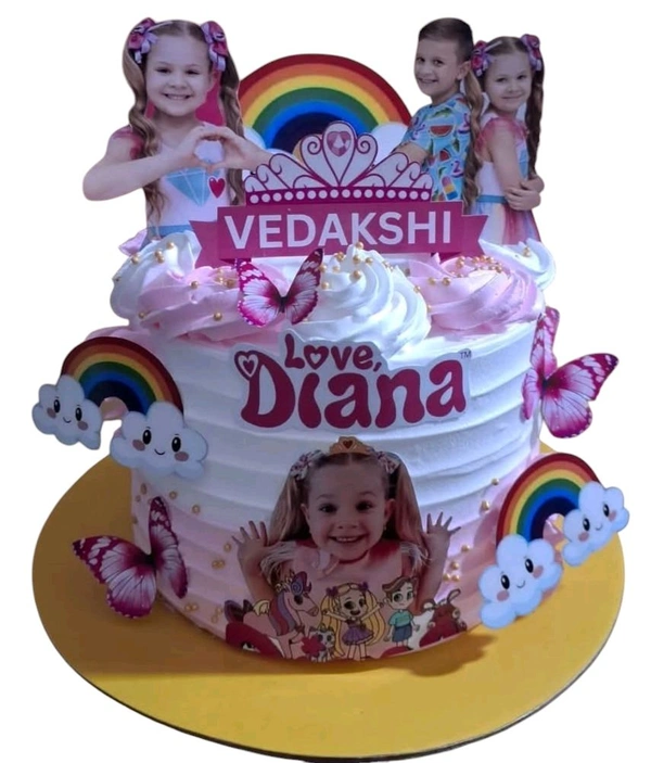 Rainbow Princess Cake - 5 Kg