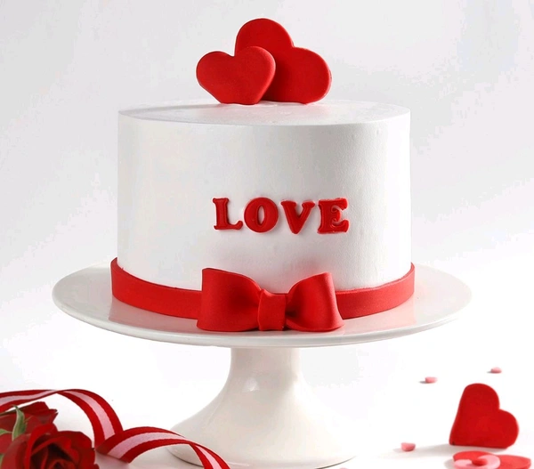 Heart And Love Cake For Couple - 2 Kg