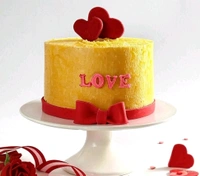 Heart And Love Cake For Couple - 2 Kg