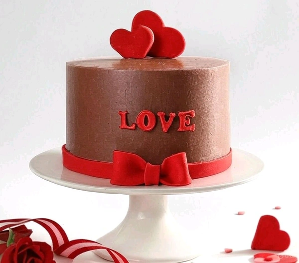 Heart And Love Cake For Couple - 2 Kg