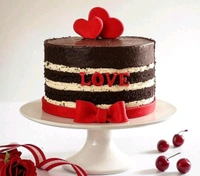 Heart And Love Cake For Couple - 2 Kg