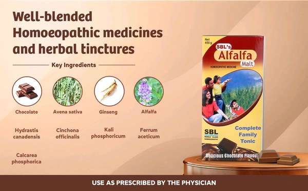 SBL Alfalfa Malt Energy Stimulant Delicious Chocolate - 250gm