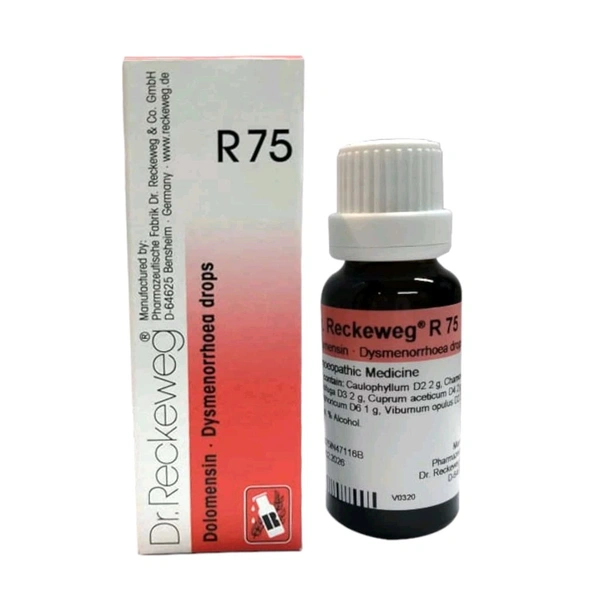 Dr. Reckeweg R75
Labour Pains and Menstrual cramps - 22ml