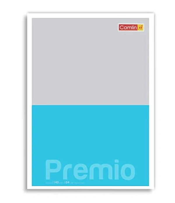 CAMLIN PREMIO A4 (297*210) 64 GSM SINGLE LINE 152 PAGES NOTEBOOK - Blue