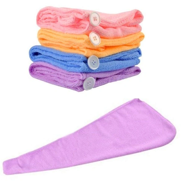 Hair Towel Wrap Absorbent Towel Hair-Drying Quick Dry Shower Caps Bathrobe Magic Hair Wrap Towel Super Quick-Drying Microfiber Bath Towel Hair Dry Cap Salon Towel(Multi Color)