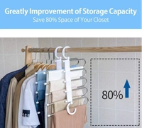 Multipurpose Space Saving 5 Layer Hanger