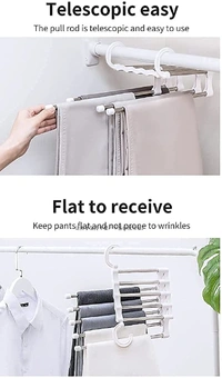 Multipurpose Space Saving 5 Layer Hanger