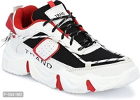 Stylish PU Red Sports Shoes For Men - Red, Uk10