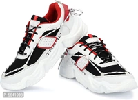 Stylish PU Red Sports Shoes For Men - Red, Uk10