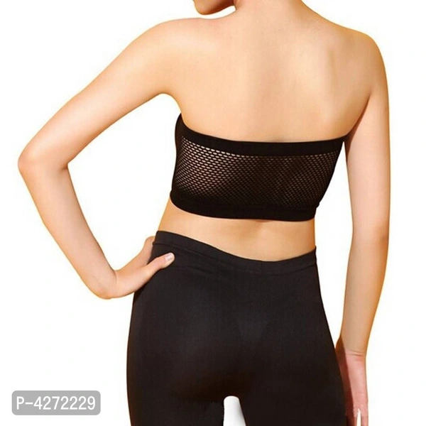 Women Bra Non Padded Tube Bra Off Shoulder Bra for Teenagers Strapless Bra(Pack of 2) - Multicolour