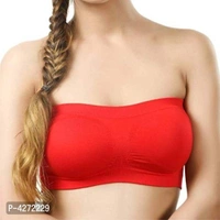 Women Bra Non Padded Tube Bra Off Shoulder Bra for Teenagers Strapless Bra(Pack of 2) - Multicolour