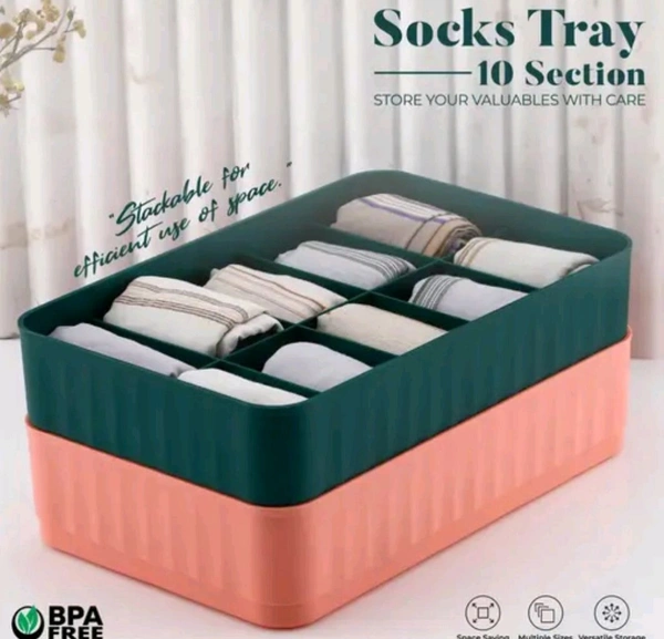 10 Grids Undergarment Storage Box - Free Size