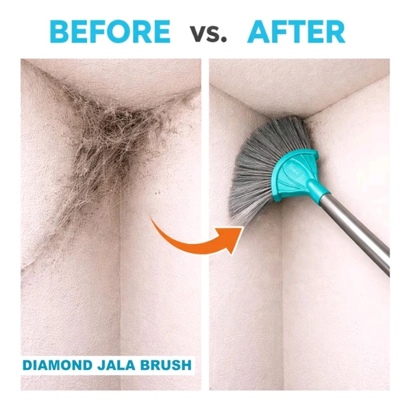 Spider Web Cleaner Stick| Web Cleaner Broom Long Extendable| Dust Cleaning Brush for Indoor and Outdoor Web Cleaning| Cobweb Duster with Extenion Pole