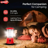 Eveready HL58, Rechargeable 4.8W Emergency Lantern, Overcharge & Deep Discharge Protection, Easy Plug & Play Charging, 360° Lighting