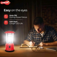 Eveready HL58, Rechargeable 4.8W Emergency Lantern, Overcharge & Deep Discharge Protection, Easy Plug & Play Charging, 360° Lighting