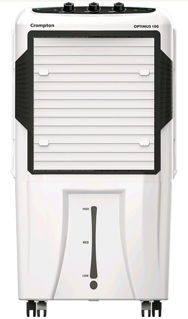 Crompton Optimus 100 Litres Desert Air Cooler for home | Large & Easy Clean Ice Chamber | High Density Honeycomb Pads | Auto-Fill & Drain | Everlast Pump | Humidity Control