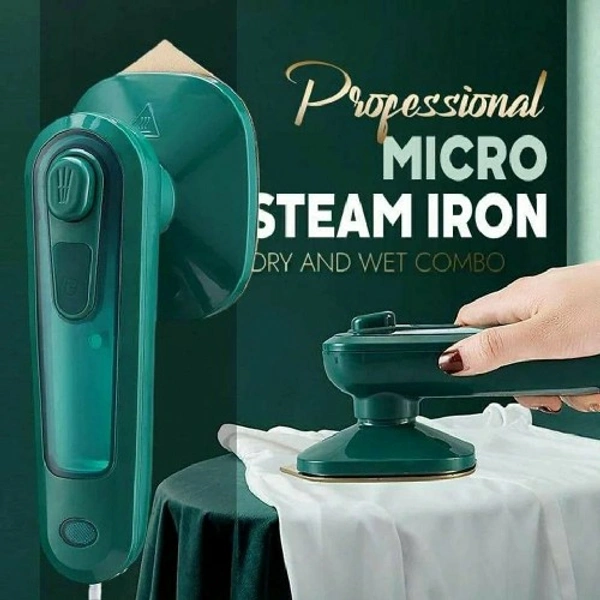 Professional Micro Steam IronSpray: NoSteam Burst: YesType: Travel IronsPower Consumption: 1000 - 2000 WProduct Breadth: 1 CmProduct Height: 1 CmProduct Length: 1 CmPack Of: Pack Of 1This Professional Micro Steam Iron is easy to carry light weight with Powerful Ironing Effect with Exquisite Appearance 