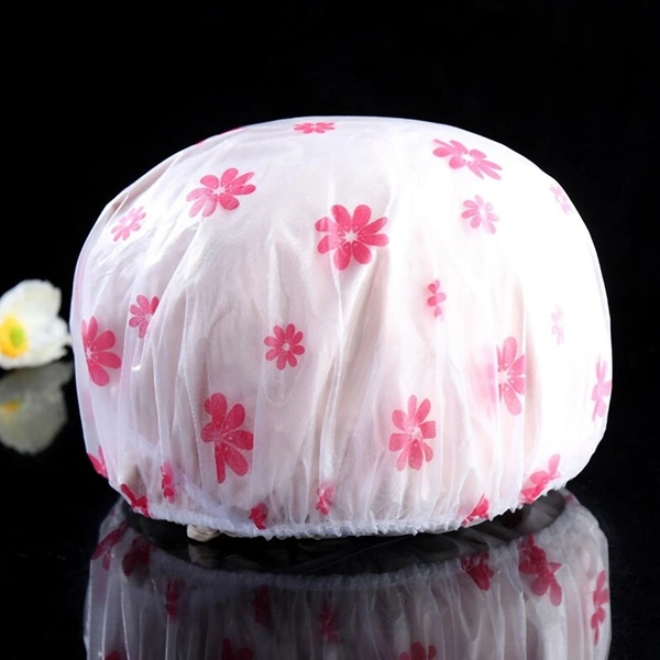 WATERPROOF SHOWER CAP REUSABLE BATH CAPS 100pc Available 