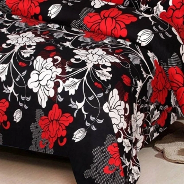 180 TC Polycotton Double 3D Printed BedsheetColor: swera blckSize: DoubleSales Package :1 Double Bed Sheet with 2 Pillow CoversNumber of Bedsheets :1Color :swera blckType :FlatSize :DoubleCharacter :Soft Double Bedsheet With 2 Pillow CoversMaterial :Polycotton7 Days Return Policy, No questions asked.