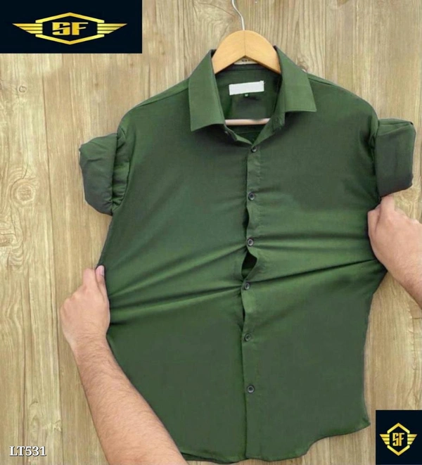 Singh Fashion Catalog Name: Most demanding lycra shirts for him by Singh fashionSize M-38 L-40 XL-42 Xxl-44Awosome colorsLycra shirtFull sleevesOpening video is compulsory for all orders - Singh Fashion, Green, XXl 44