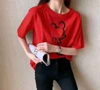 Casual Printed Women Blue TopColor: Black, Maroon, Musatrd, Navy Blue, Red, WhiteSize: S, M, L, XLColor Code :Navy BlueStyle Code :KE8149-Red MickeySize :LFabric :Cotton BlendOccasion :CasualNeck :Round NeckPattern :Printed7 Days Return Policy, No questions asked. - Mustard, M