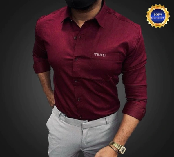 Mufti Plane Shirt For Men - L