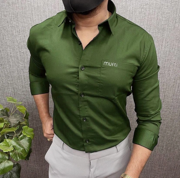Mufti Plane Shirt For Men - Xl