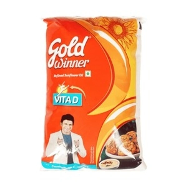 Gold Winner Refined Sunflower Oil 1L - 10Pc