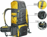 HK1-Y TREKKING BAG 65L HIKING BACKPACK TRAVEL RUCKSACK