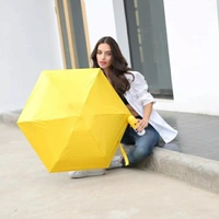 Capsule Mini TRAVEL UMBRELLA 4 FOLD( Uv Proof &Windproof)