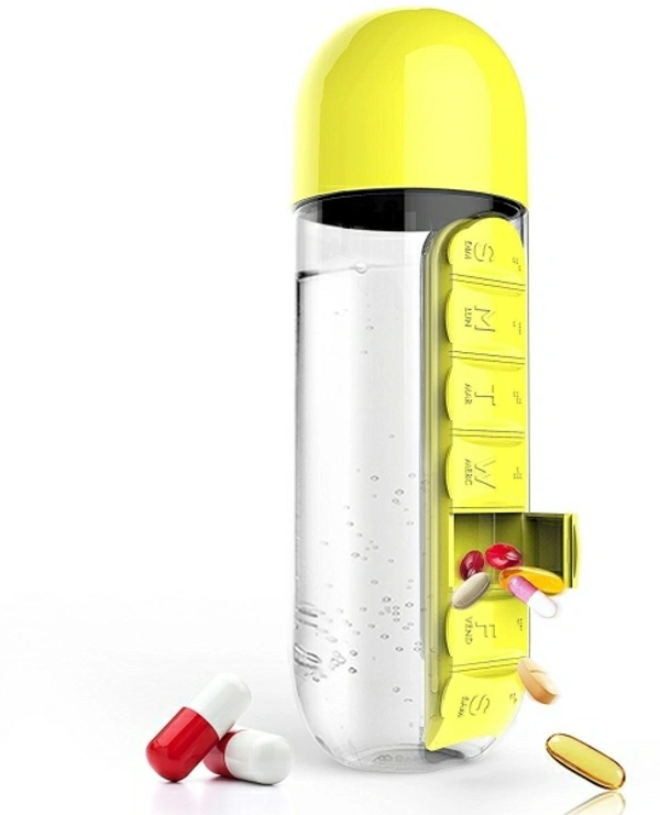 Medicine Pill Organizer WATER BOTTLE 600ml