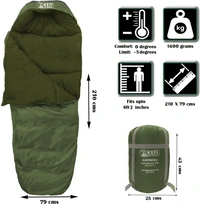 Army Sleeping Bag Olive Green 