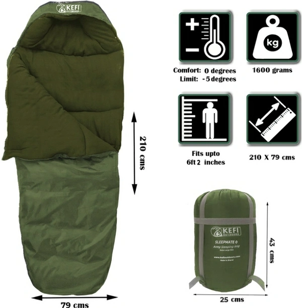 Army Sleeping Bag Olive Green 