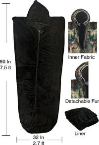 RHINOKRAFT Detachable Inner Fleece 6 Layer Sleeping Bag