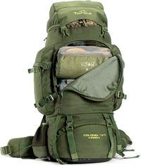 Tripole Colonel Pro Metal Frame Rucksack | Front Opening | Detachable Bag Rucksack  - 105 L - Green