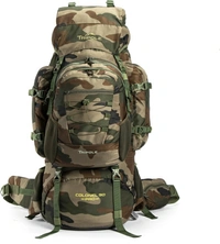 Tripole Colonel Pro Metal Frame Rucksack | Front Opening | Detachable Bag Rucksack  - 105 L - Green