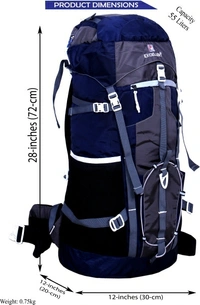 AE EXCELLENT Travel Backpack Outdoor Sport Hiking Trekking Bag Campaigning Rucksack  - 55 L