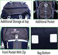 AE EXCELLENT Travel Backpack Outdoor Sport Hiking Trekking Bag Campaigning Rucksack  - 55 L