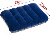 Travel Solid Air  Pillow Pack Of 3  - Blue 