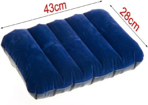 Travel Solid Air  Pillow Pack Of 3  - Blue 